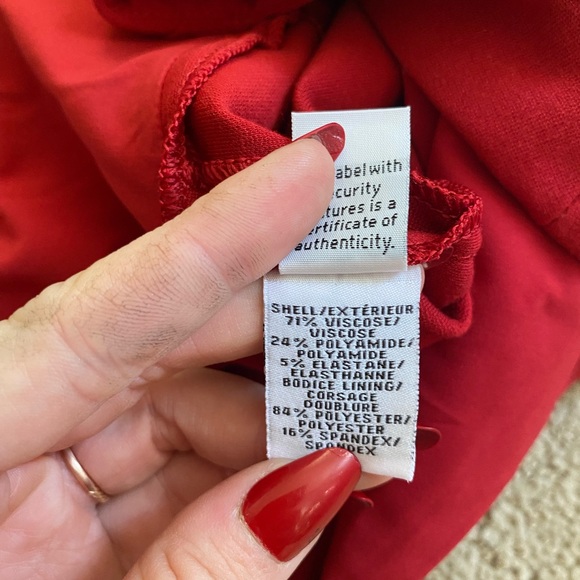 Diane Von Furstenburg Geovanna red sheath dress Rubiate - Picture 6 of 7